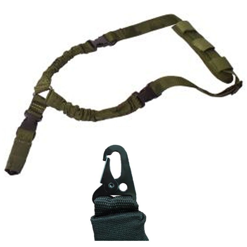 Slings Swivels American Tactical Imports Ready Series ATI RUKX TACTICAL SINGLE POINT BUNGEE SLING GREEN